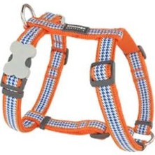 Birsence Fang It Desenli Turuncu Köpek Tasması Medium 20 mm