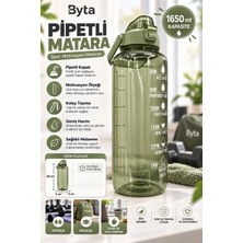 1650 ml Motivasyonel Sporcu Matarası Dayanıklı Gövde