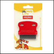 Miçiko Huq Life Kedi ve Köpekler Için Bit/pire Tarağı (Kısa Form) Kırmızı