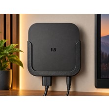 Veriqo 3D Mi Tv Box S Uyumlu Vidalı Duvar Askı Aparatı Tv Box Duvar Tutucu Organizer