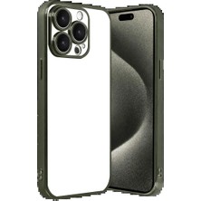 Apple iPhone 15 Pro Max Razer Lensli Silikon - Yeşil