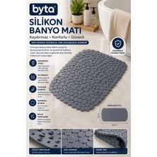 Silikon Kaydırmaz Banyo Matı 68X35 cm Vantuzlu Duş ve Küvet Matı