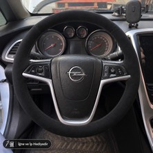Hasakman Opel Zafira C Tourer Direksiyon Kılıfı Alcantara Süet Monza Black Serisi Siyah 2011-2016
