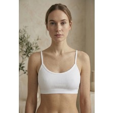 Underwear Bodyway 3'lü Paket Pamuklu Fitilli Çıkarılabilir Pedli Ince Ip Askılı Bralet Büstiyer Sütyen