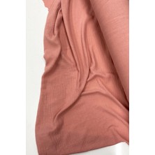 Pileli Store Keten Kumaş - Organik Kumaş - Perde Kumaşı - Ince Keten - Kıyafet Için Kumaş Örtü Pudra 30A