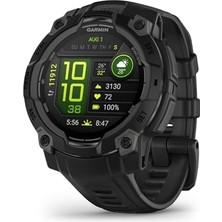 Trendexa Instinct 3 45 mm Amoled Siyah Akıllı Saat, Parlak Amoled Ekran, Sağlam Tasarım, Metal Takviyeli Çerçeve, 24/7 Sağlık Izleme, Dahili El Feneri