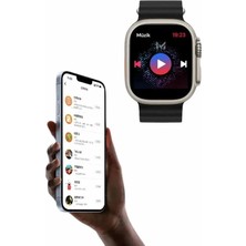 Uravas Store 49MM Akıllı Saat Amoled Ekranlı Kadın Erkek Kol Saati Plastik Kordon