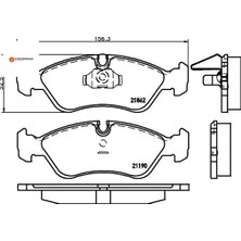 Erp Ön Fren Balatası (156MM) Vectra A Astra F  91- Eurorepar  1617267180
