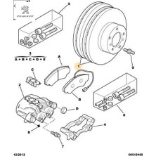 Arka Fren Disk Aynası  Boxer 1.4 96-06 Peugeot 4246.Y9