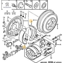 Arka Fren Balata Tk.  Boxer 1800-2800 Peugeot  4241.H5
