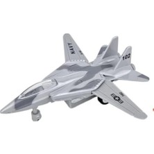 ÖNÇ - PRİME Çek Bırak Mini Metal Uçak - Gri - 1 Adet