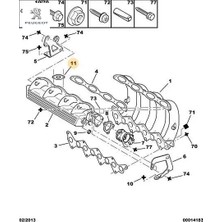 Egr  Conta   DW10TD  307/406/607/BOXER 1628.2N  Peugeot