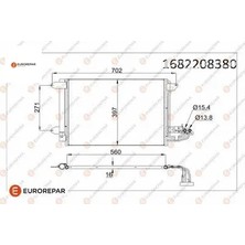 Erp Klıma Rad. Audı A3 Octavıa Caddy Iıı Iv 1.9 2.0 1.6 Tdı Bsu Clca Caye 04-05 Eurorepar  1682208380
