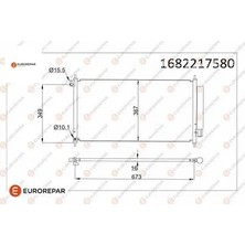 Erp Klıma Radyatoru (695X370X16) Cıvıc 1.6 12- 80110TR0A01 Eurorepar  1682217580