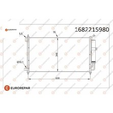 Erp Klima Radyatörü Nissan Mıcra Iıı (K12) Note (E11,NE11) Juke (F15) Tııda (C11 Eurorepar  1682215980