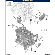Motor Blok Kenar Kapak 208-301-3008 Peugeot 1613176980