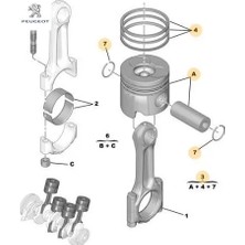 Piston Takım Peugeot  0628.N3
