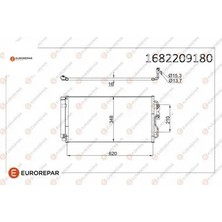 Erp Klıma Radyatoru Bmw 1 / 2 / 3 / 4 / I3 / I8 10-15 Eurorepar  1682209180