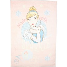 Taç Cindirella Sparkle Lisanslı Karakter BASKILI%100 Polyester Halı, Çok Renkli, 80X120 cm