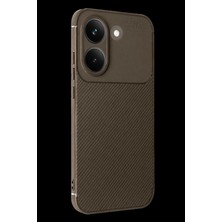 Marsilyan™- Xiaomi Poco X8 Pro Auto Focus Karbon Kapak - Kahverengi