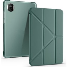 Lexroo Honor Pad X7 8.7 Kılıf Tri Folding Kalem Bölmeli Standlı Kılıf - Koyu Yeşil