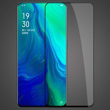 Lexroo Oppo Reno Kenarları Kırılmaya Dayanıklı Cam Ekran Koruyucu - Siyah
