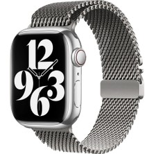 Lexroo Watch 10 42MM KRD-121 Metal Hasır Kordon - Gri