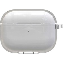Lexroo Airpods Pro 2 Kılıf Şeffaf Kristal Silikon Airbag 14 Kılıf - Renksiz