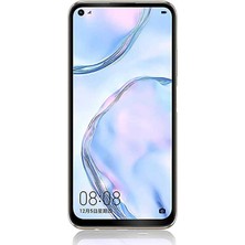 Lexroo Huawei P40 Lite E Kenarları Kırılmaya Dayanıklı Cam Ekran Koruyucu - Siyah