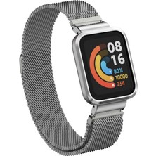 Lexroo Xiaomi Redmi Watch (Mi Watch Lite) Krd-58 Metal Kordon - Gri