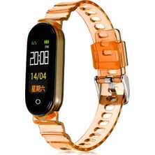 Lexroo Xiaomi Mi Band 6 Krd-27 Silikon Kordon - Turuncu