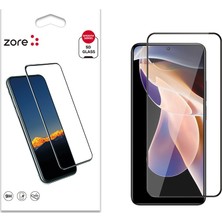 Lexroo Xiaomi Redmi Note 11 Pro Plus 5g Kenarları Kırılmaya Dayanıklı Cam Ekran Koruyucu - Siyah