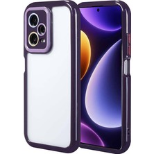 Lexroo Xiaomi Redmi Note 12 Pro Plus 5g Kılıf Kamera Korumalı Renkli Kenar ve Çerçeve Tasarımlı Vitamin Kılıf - Derin Mor