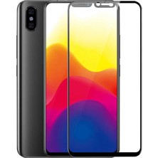 Lexroo Xiaomi Mi 8 Kenarları Kırılmaya Dayanıklı Cam Ekran Koruyucu - Siyah