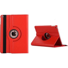 Lexroo iPad 10.2 2021 (9.nesil) Dönebilen Standlı Kılıf - Kırmızı