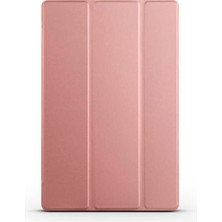 Lexroo Huawei Matepad Se 10.4 Smart Cover Standlı 1-1 Kılıf - Rose Gold