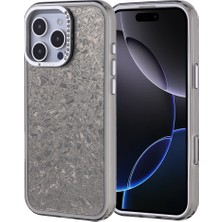 Lexroo iPhone 16 Pro Max Kılıf Taşlı Tasarımlı Kapi Kılıf - Siyah