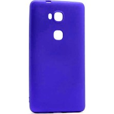 Lexroo Huawei Gr5 Kılıf Premier Silikon Kılıf - Saks Mavi