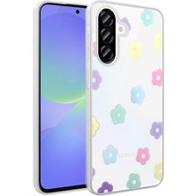 Lexroo Galaxy A36 Kılıf Şeffaf Figürlü Folk Sert Kılıf - Papatya