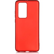 Lexroo Huawei P40 Pro Kılıf Premier Silikon Kılıf - Kırmızı