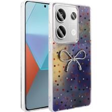 Lexroo Xiaomi Redmi Note 13 Pro 4g Kılıf Kamera Korumalı Figürlü Ponti Silikon Kılıf - Lila