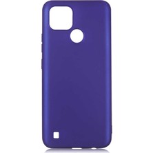 Lexroo Realme C21 Kılıf Premier Silikon Kılıf - Saks Mavi