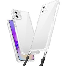 Lexroo Galaxy A06 Kılıf Airbagli Takılabilir Askı Aparatlı Snap Silikon Kılıf - Şeffaf