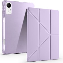 Lexroo Honor Pad Gt Kılıf Tri Folding Kalem Bölmeli Standlı Kılıf - Lila