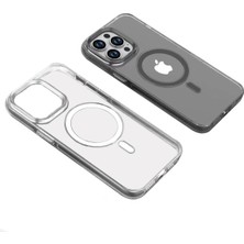 Lexroo iPhone 14 Pro Kılıf Wireless Şarj Özellikli Şeffaf Efsane Kılıf - Renksiz