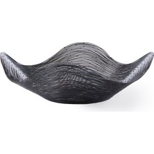 Yargıcı Metal Asimetrik Formlu Sepet(41x13 Cm)