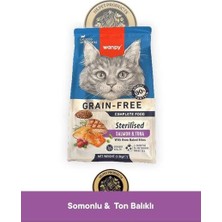 TKÇ Tahılsız Somon Tuna Kısır Kedi Maması 8 kg Wanpy