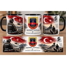 Tuba Jandarma Logo Baskılı Kupa Bardak Hediyelik Isimli Kişiye Özel
