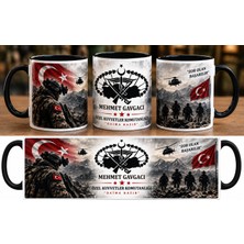 Tuba Özel Kuvvetler Logo Baskılı Kupa Bardak Hediyelik Isimli Kişiye Özel