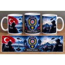Tuba Polis Logo Baskılı Kupa Bardak Hediyelik Isimli Kişiye Özel